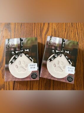 66 Studio Pet Paw Print Keepsake Ornament - Cream